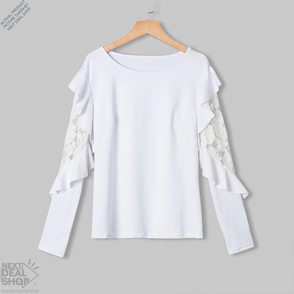 Women's Blouse Floral Ruffles