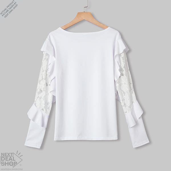 Women's Blouse Floral Ruffles