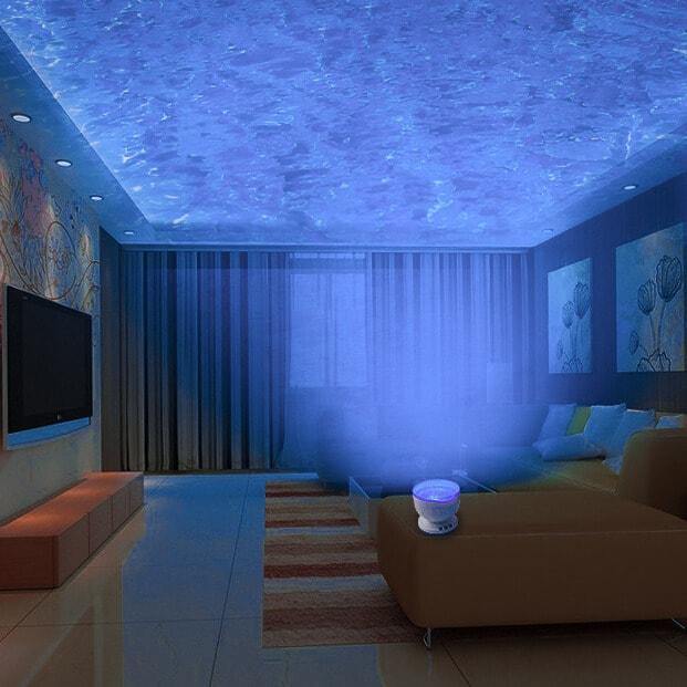 Wave Projector Lamp with Built-in Speaker