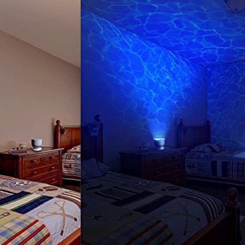 Wave Projector Lamp with Built-in Speaker