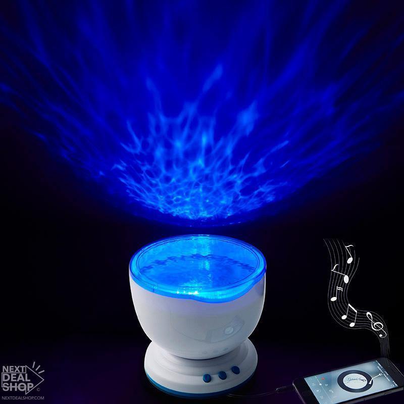 Wave Projector Lamp with Built-in Speaker