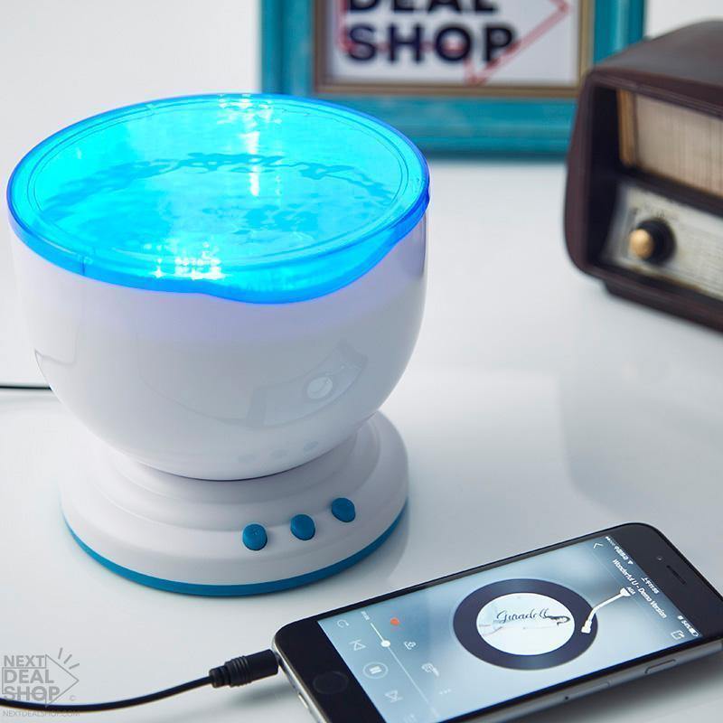 Wave Projector Lamp with Built-in Speaker